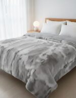 Carducci Printed Faux Rabbit Fur Blanket 240x260 - Image 3