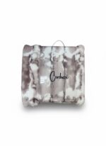 Carducci Printed Faux Rabbit Fur Blanket 240x260