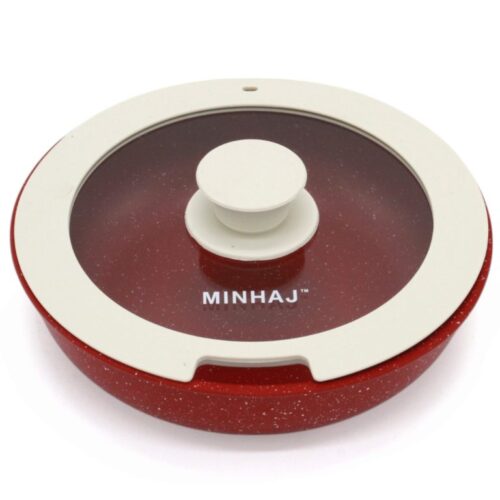 12 PC NON-STICK COOKWARE SET w/DETACHABLE HANDLES -RED - Image 3