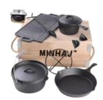 CAST IRON 7PC CAMPING SET