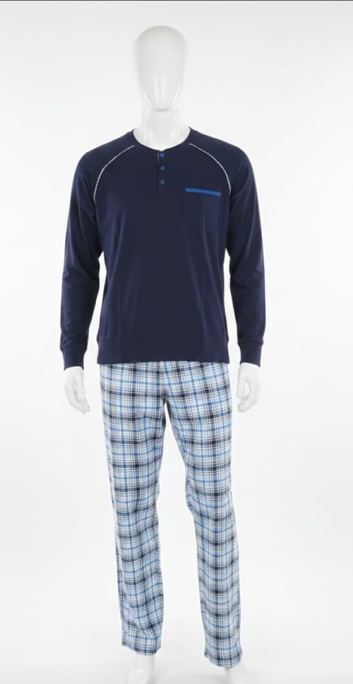 OAOA MNS 2PC PJ SET L/S TOP W/ LONG PANTS - Image 2