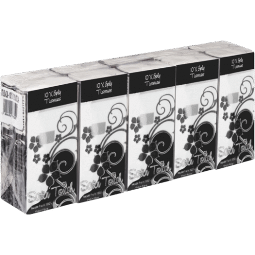 SATIN TOUCH POCKET TISSUES 3 PLY - 10'S TISSUE - Image 1