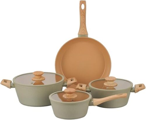 ALUMINIUM RIB COOKWARE SET - 7PC