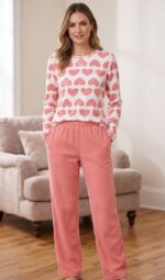 LADIES FLEECE PAJAMA SET - Image 3