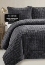 Serene Faux Fur Comforter Set- Super King - Image 2