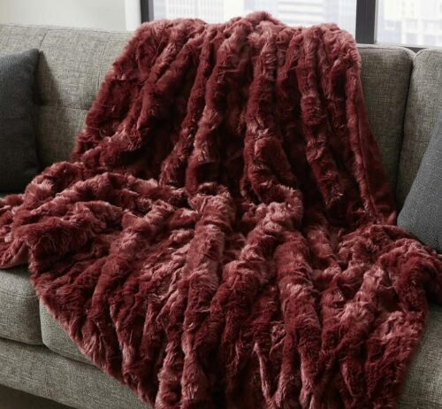 SWEET LIFE FAUX FUR BLANKET THROW - 230 X 260CM - Image 3