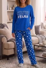 LADIES FLEECE PAJAMA SET - Image 3
