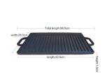 MINHAJ CAST IRON GRIDDLE- 51X24 CM - Image 3