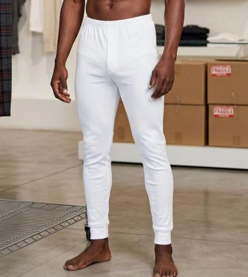 CATERA MENS LONG JOHN PANTS - WHITE