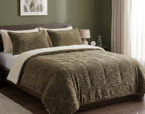 CALOROSO REVIRSIBLE SHERPA BLANKET - 240 X 200