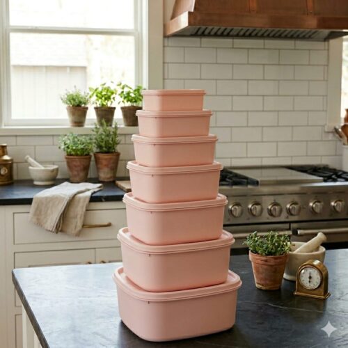 PESTAL PLASTIC CONTAINER SET - 6PK - Image 1