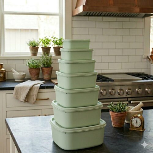 PESTAL PLASTIC CONTAINER SET - 6PK