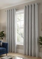 JACQUARD EYELET CURTAIN - 140 X 240CM - Image 2