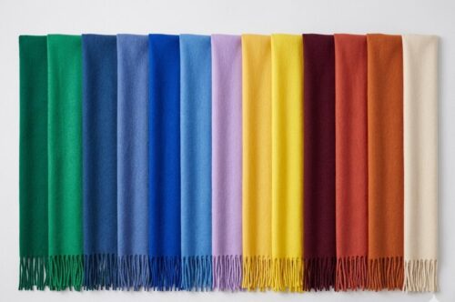 PLAIN PASHMINA SCARVES W/TASSEL - Image 2