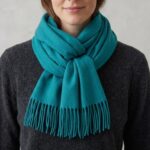 LADIES' CASHMERE SCARF WITH FRILL DETAIL – 170 X 65CM – ASSORTED DESIGNS