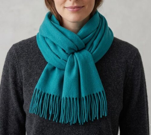 PLAIN PASHMINA SCARVES W/TASSEL