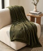 PIERRE CARDIN HONEY COMB FLANNEL THROW - 180 X 200 - Image 4