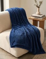 PIERRE CARDIN HONEY COMB FLANNEL THROW - 180 X 200 - Image 2