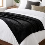 PIERRE CARDIN EMBOSSED FLEECE THROW - 180 X 200