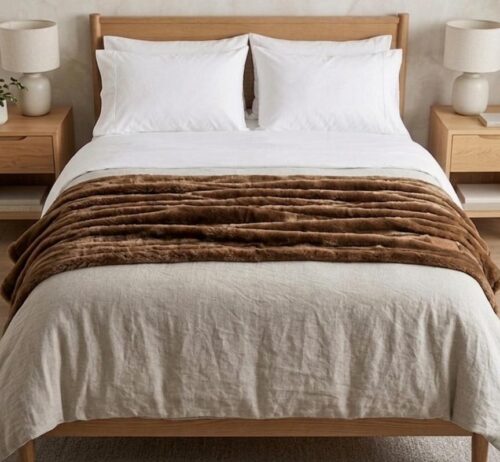 PIERRE CARDIN SUPER SOFT BUBBLE/FLANNEL THROW - 220 X 200 - Image 2