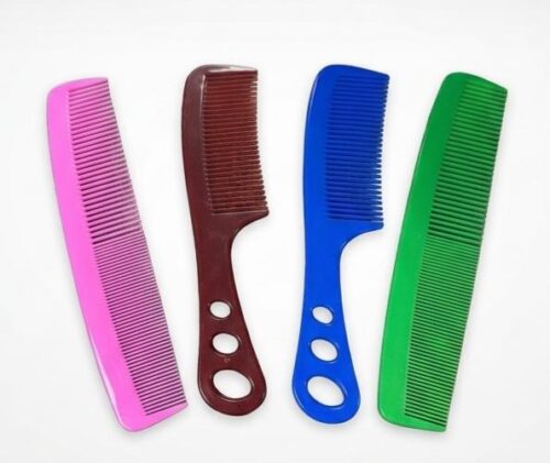 BUNDLE OF 4 - MULTI PURPOSE HAIR COMB W/HANDLE & W/OUT HANDLE - Image 2
