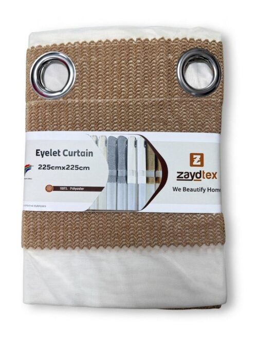 ZAYDTEX CECILE UNLINED EYELET CURTAIN - 225 X 225 - Image 2