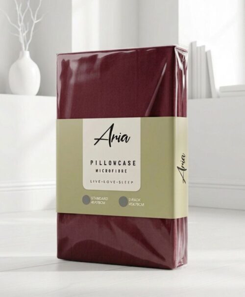 BUNDLE OF 4 - ARIA POLYSTER STD PILLOW COVER - 2 PK - Image 3