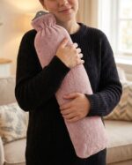 LONG HOT WATER BOTTLE W/ASST FLUFFY COVER - Image 2