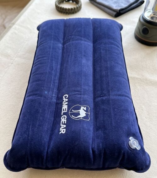 CAMEL GEAR - TRAVEL INFLATABLE AIR PILLOW W/BAG
