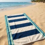 NORTEX STRIPED BEACH TOWEL - 90 X 155CM
