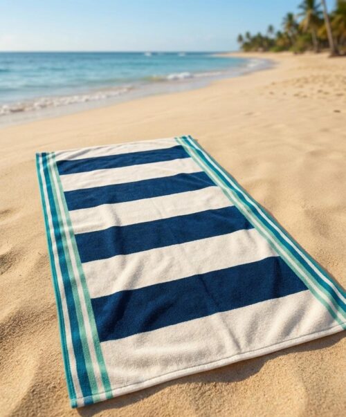WhatsApp Image 2026-05-23 at 15.09.25 NORTEX STRIPED BEACH TOWEL - 90 X 155CM - Image 1