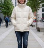 LEATHER & NYLON L/S JACKET W/FULL ZIPPER - Image 2