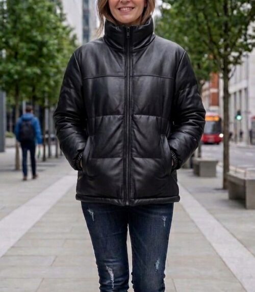 WhatsApp Image 2026-05-25 at 14.34.51 LEATHER & NYLON L/S JACKET W/FULL ZIPPER - Image 1