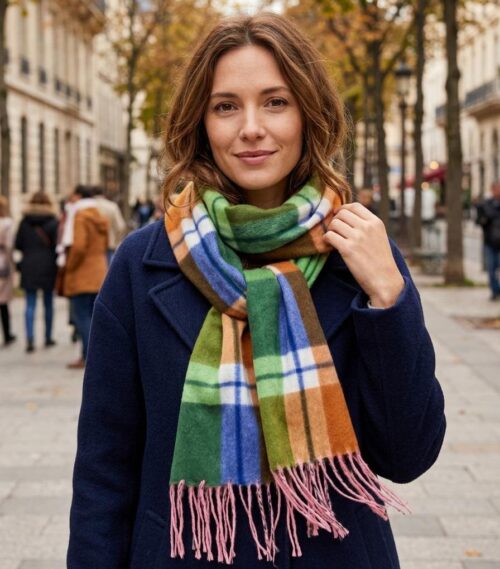 WhatsApp Image 2026-05-25 at 16.00.46 LDS PRINTED CHECK SCARF - Image 1