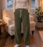 LDS CORDUROY FLAIR JOGGER W/INNER FLEECE - Image 2