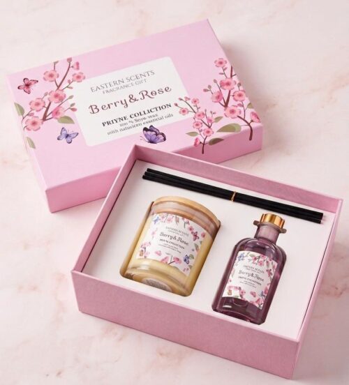 WhatsApp Image 2026-05-26 at 11.05.55 EASTERN SCENTS CANDLE & DIFFUSER FRAGRANCE 2PC SET - BERRY&ROSE - Image 1