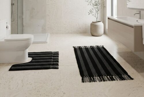 WhatsApp Image 2026-05-29 at 16.12.34 HOME SAZZ 2PC COTTON BATHROOM MAT W/TASSELS - Image 1