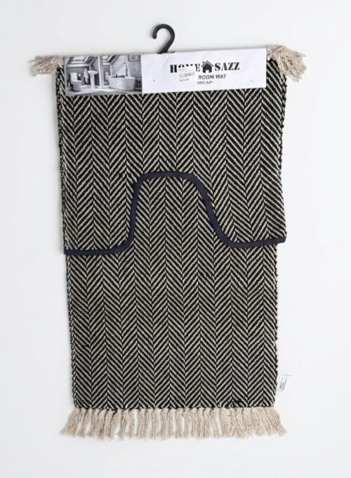HOME SAZZ 2PC COTTON BATHROOM MAT W/TASSELS - Image 3