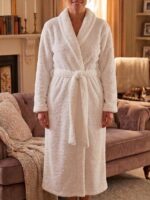 LADIES L/S PLUSH MORNING GOWN