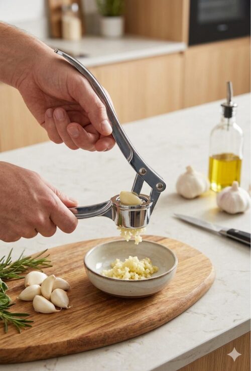 WhatsApp Image 2026-06-01 at 17.02.56 HAPPY KITCHEN S/STEEL GARLIC PRESS - Image 1