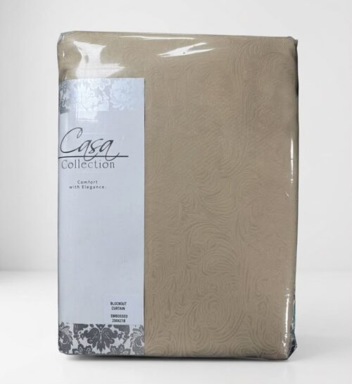 BUNDLE 2 - TAPED UNLINED JACQ BLOCKOUT CURTAIN - 230 X 218 - Image 3
