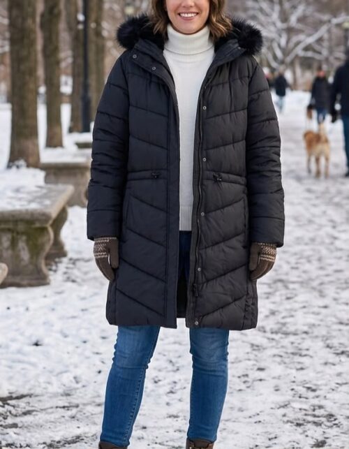 WhatsApp Image 2026-06-12 at 15.10.07 OLICO LDS LONG QUILTED FUR HOODED JACKET - Image 1