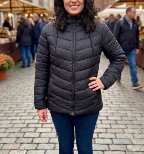 OLICO LDS FULL ZIP HOODED PUFFER JACKET