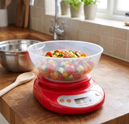 DIGITAL KITCHEN SCALE W/BOWL - 1/10KG