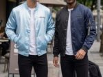 BUNDLE OF 2 - BOOHOO MENS L/S SATIN BOMBA  JACKET - FULL ZIP