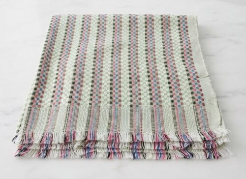 MULTI COLOUR TOWEL W/FRILLS - 70 X 140CM  ASST - Image 3