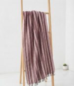 MULTI COLOUR TOWEL W/FRILLS - 70 X 140CM  ASST