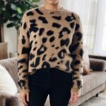 LADIES L/S KNITTED ANIMAL JERSEY