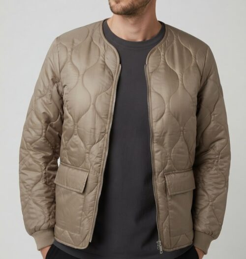 WhatsApp Image 2026-07-10 at 14.40.38 BOOHO MENS L/S FULL ZIP QUILTED JACKET W/FRONT POCKET - Image 1