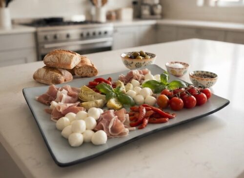WhatsApp Image 2026-07-13 at 16.49.00 MELAMINE 2 TONE FLAT PLATTER DISH - Image 1